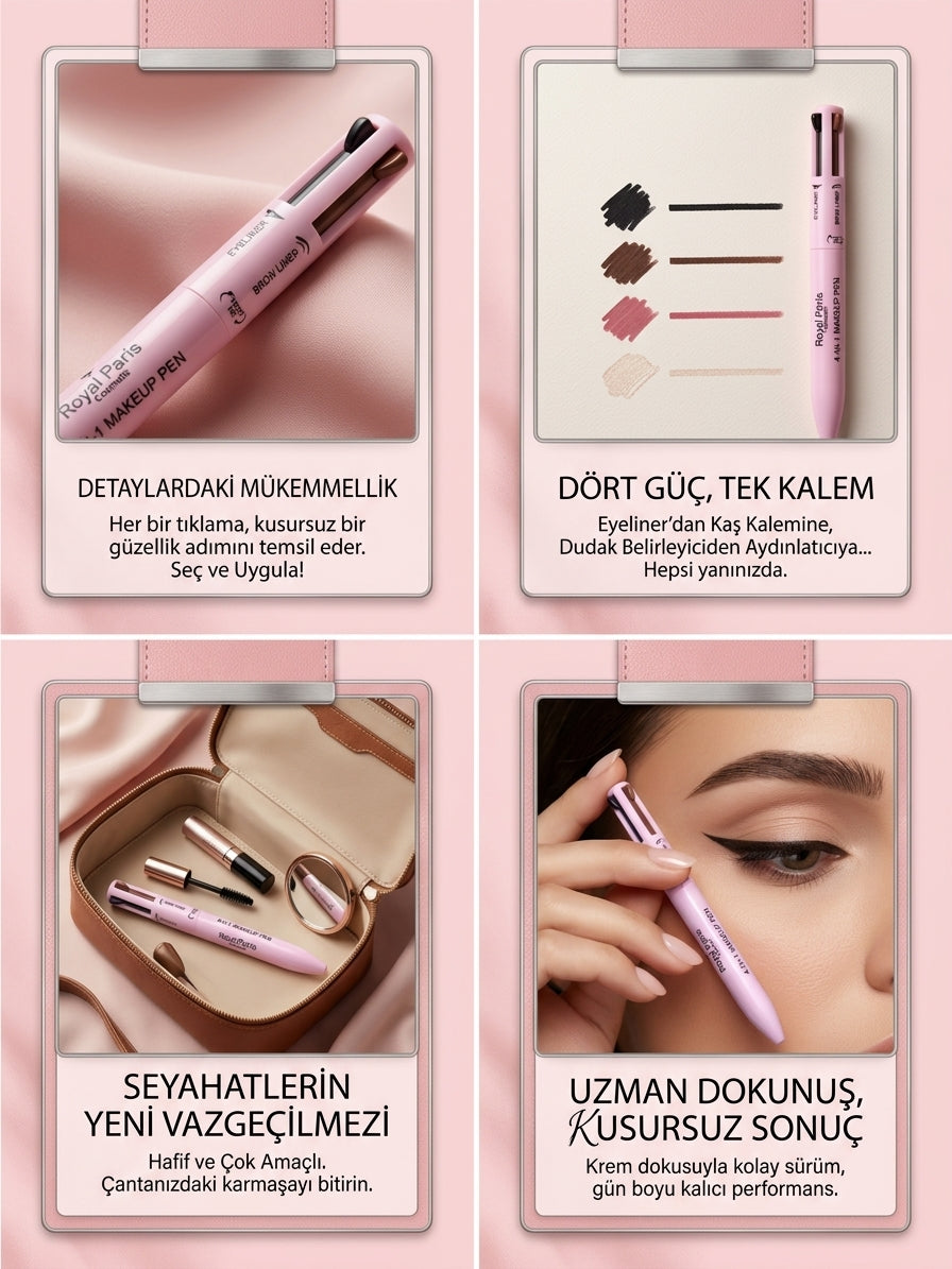 MagicLiner™ – 4'ü 1 Arada Pratik Makyaj Kalemi